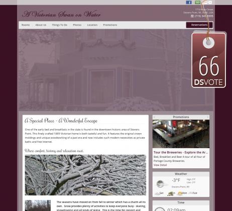 01 - A Victorian Swan on Water Bed and Breakfast